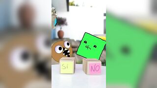 RETO "SÍ O NO" con ¡BROWN! ???? (Rainbow Friends) | Cuadradito y Circulito #shorts #roblox