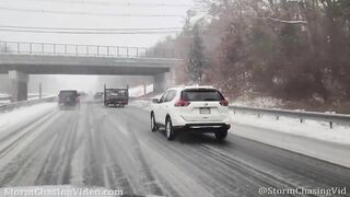 Winter Storm Causes Travel Headache Across Massachusetts - 2/25/2022