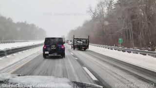 Winter Storm Causes Travel Headache Across Massachusetts - 2/25/2022