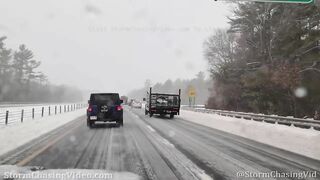 Winter Storm Causes Travel Headache Across Massachusetts - 2/25/2022