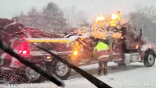 Winter Storm Causes Travel Headache Across Massachusetts - 2/25/2022