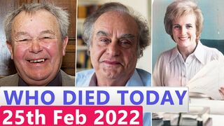 Famous Celebrities Who Died Today 25th February 2022