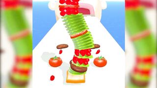 ✅ Sandwich Run Game Max Levels All Gameplay Free Android iOS Gaming VZOQLER