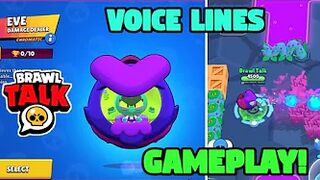 NEW BRAWLER EVE VOICE LINES - NEW BRAWLER EVE GAMEPLAY - BRAWL STARS LEAKS