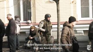 Ukraine’s Civilians Take Up Arms Against Russia’s Invasion