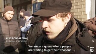 Ukraine’s Civilians Take Up Arms Against Russia’s Invasion