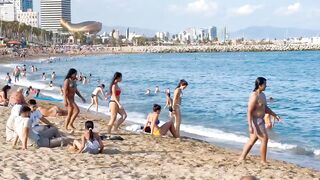 Barcelona beach walk ????️beach Barceloneta