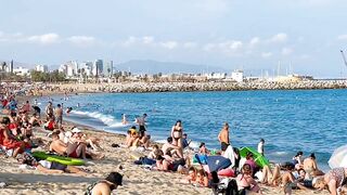 Barcelona beach walk ????️beach Barceloneta