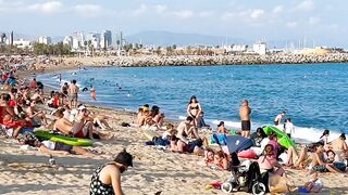 Barcelona beach walk ????️beach Barceloneta