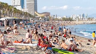 Barcelona beach walk ????️beach Barceloneta