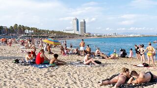 Barcelona beach walk ????️beach Barceloneta