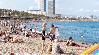 Barcelona beach walk ????️beach Barceloneta