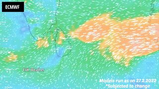 Chennai and North coastals going to witness rare march rains? | Models animation | EVK Weather