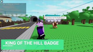 ROBLOX NPCs are becoming smart!  - KING OF THE HILL BADGE