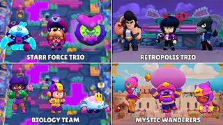 EVERY TRIO IN BRAWL STARS | EVE + BIODOME