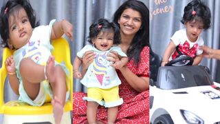 Sridevi Ashok daughter Sitara papa cute moments with Mom&Dad | Yoga creations