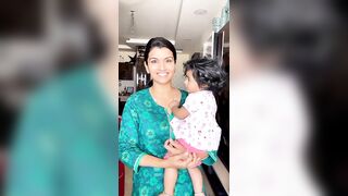 Sridevi Ashok daughter Sitara papa cute moments with Mom&Dad | Yoga creations