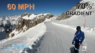 Skiing Ischgl's fastest Piste Black 14A