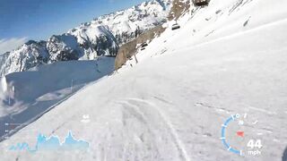 Skiing Ischgl's fastest Piste Black 14A