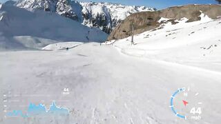 Skiing Ischgl's fastest Piste Black 14A