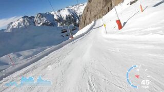 Skiing Ischgl's fastest Piste Black 14A