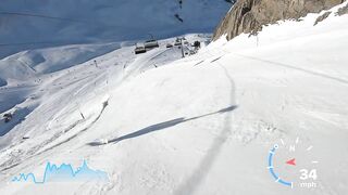 Skiing Ischgl's fastest Piste Black 14A