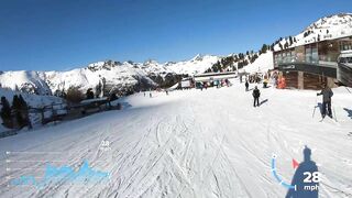 Skiing Ischgl's fastest Piste Black 14A