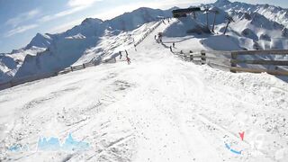 Skiing Ischgl's fastest Piste Black 14A