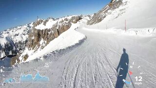 Skiing Ischgl's fastest Piste Black 14A