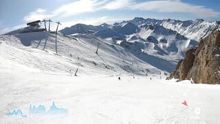 Skiing Ischgl's fastest Piste Black 14A