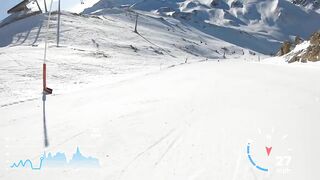 Skiing Ischgl's fastest Piste Black 14A