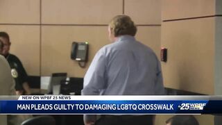 Man pleads guilty to LGBTQ crosswalk damage in Delray Beach