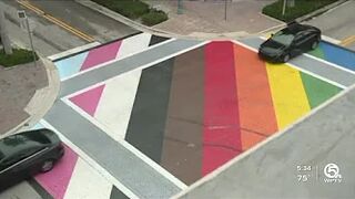 Man who defaced Pride crosswalk in Delray Beach pleads guilty