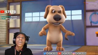 IShowSpeed Reacts To Talking Tom & Friends Then His Stream Gets Taken Down ????