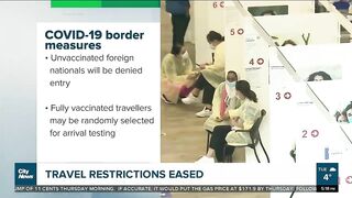 International travel restrictions eased for fully vaccinated