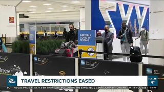 International travel restrictions eased for fully vaccinated