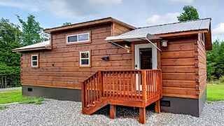 Amazing Cozy Park Model Cabin by  Green River Log Cabins