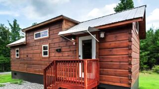 Amazing Cozy Park Model Cabin by  Green River Log Cabins