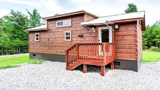 Amazing Cozy Park Model Cabin by  Green River Log Cabins