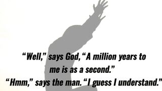 Funny Joke - A man is praying and gets trolled by God