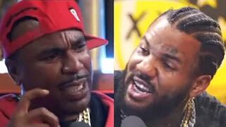 The Game tells Nore the Reason Why 50 Cent Banned Him from Super Bowl with Dr Dre I Drink Champs