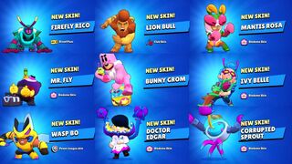 All Biodome Skins Unlocking Animations - Brawl Stars