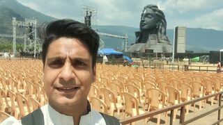 Maha Shivaratri 2022 with Adi Yogi at Isha Yoga Center.