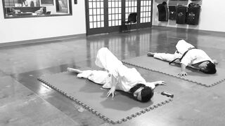 Stretching After A Karate Workout. #shokenschoolofkarate #karate #stretching #cooldown