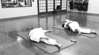 Stretching After A Karate Workout. #shokenschoolofkarate #karate #stretching #cooldown