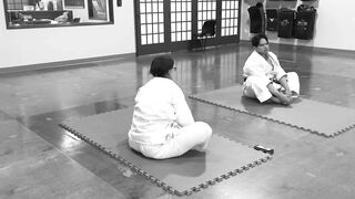 Stretching After A Karate Workout. #shokenschoolofkarate #karate #stretching #cooldown