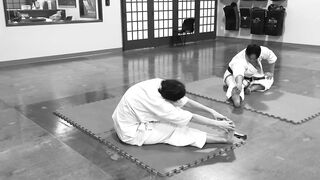 Stretching After A Karate Workout. #shokenschoolofkarate #karate #stretching #cooldown