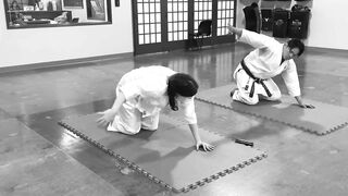 Stretching After A Karate Workout. #shokenschoolofkarate #karate #stretching #cooldown