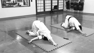 Stretching After A Karate Workout. #shokenschoolofkarate #karate #stretching #cooldown