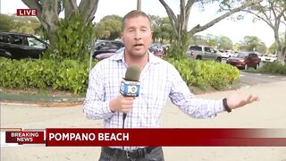 Driver crashes car on golf course in Pompano Beach